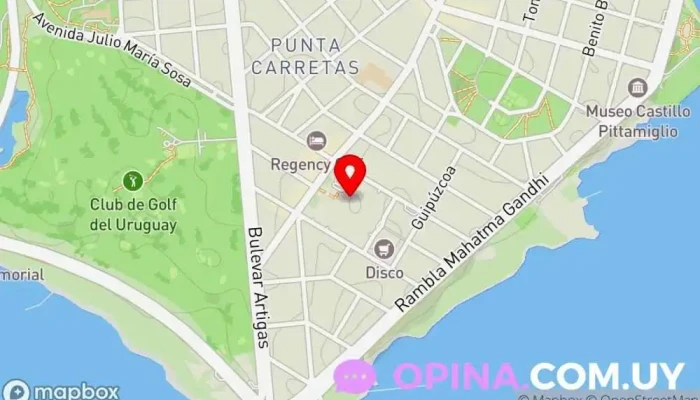 mapa de Bookshop Librería en Montevideo