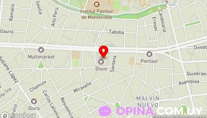 mapa de Bookshop Librería en Montevideo