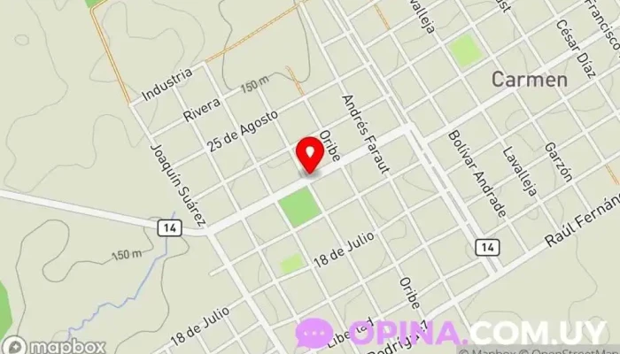 mapa de Boreal FM 106.5 Emisora de radio en Villa del Carmen