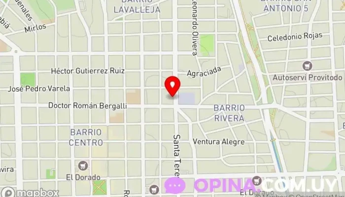mapa de BOX - Cotillón, Papelería, Empaque y Bazar Tienda de artículos de fiesta, Tienda de artículos para decoración en pastelería, Tienda de artículos de hostelería, Tienda de material escolar en Maldonado