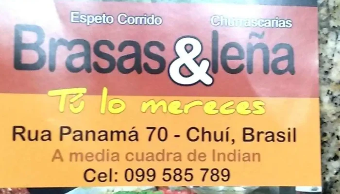 Brasas Y Lena Menu - Chu&iacute;