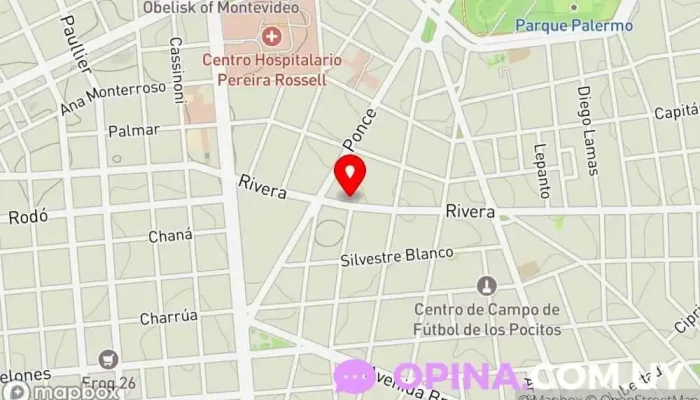 mapa de Brio Rivera Edificio de apartamentos en Montevideo