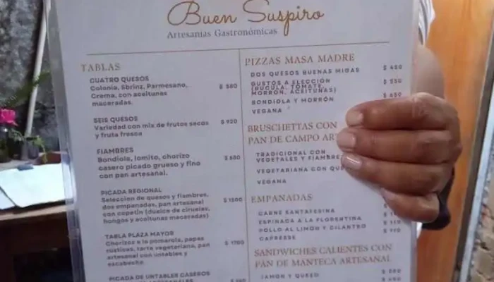 Buen Suspiro -  Menu - Col. del Sacramento