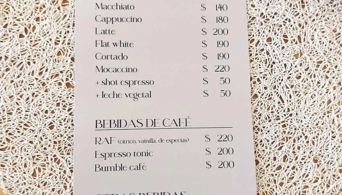 Bulka -  Menu - Montevideo