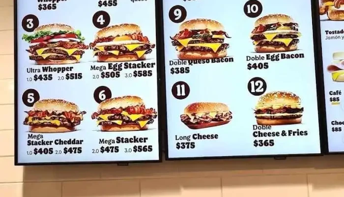 Burger King -  Menu - Montevideo