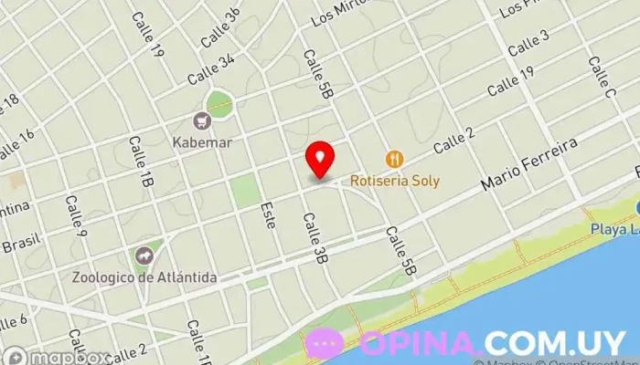 mapa de B&V Negocios Inmobiliarios Agentes inmobiliarios en Atlántida