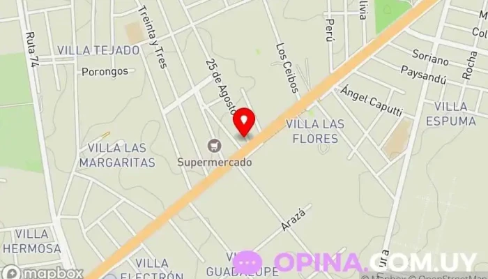 mapa de Caamepa Policlinica Hospital en Barros Blancos