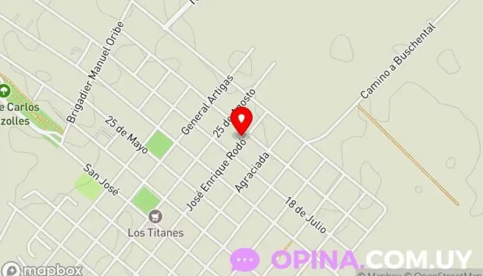 mapa de Caballo Azul Escuela en Libertad