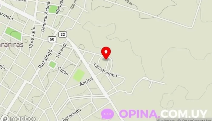 mapa de Cada Urbanización en Tarariras