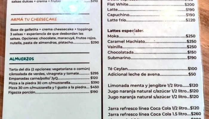 Cafe Kids Menu - Montevideo