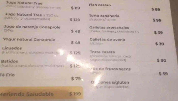 Cafe Politeama Menu - Canelones