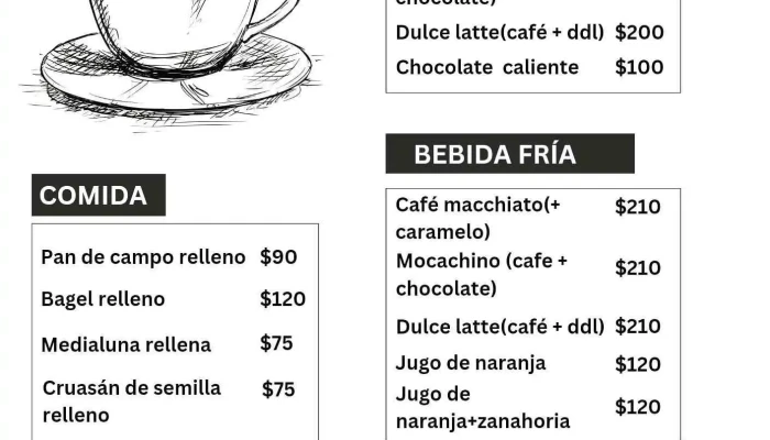 Cafeteria Lp Menu - Montevideo