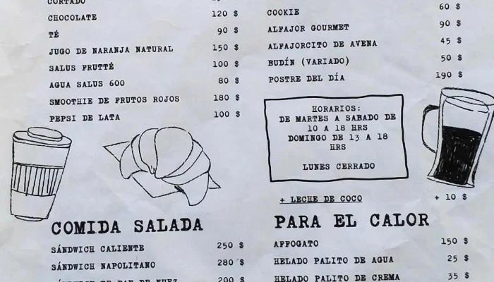 Cafeteria Petrona Menu - Montevideo
