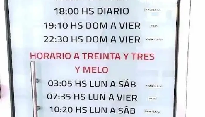 Cafeteria Terminal -  Menu - José Pedro Varela