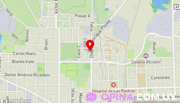 mapa de Caif Cofrisa Escuela en Las Piedras