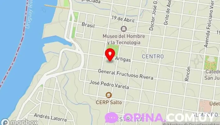 mapa de Caif Los Gallitos Escuela en Salto