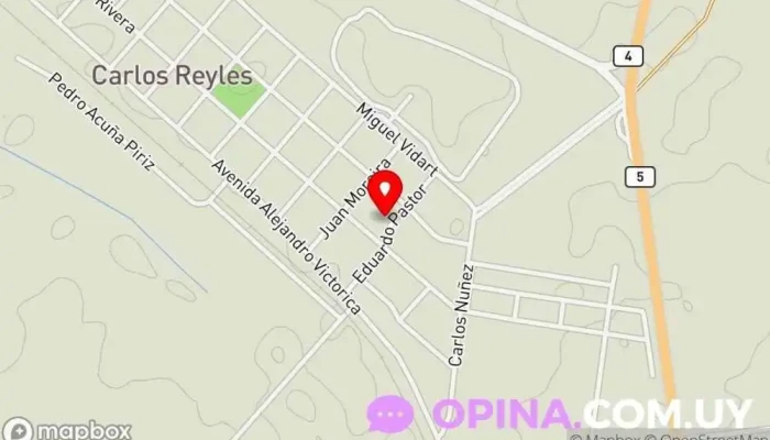 mapa de Caif Madriguera Escuela en Carlos Reyles