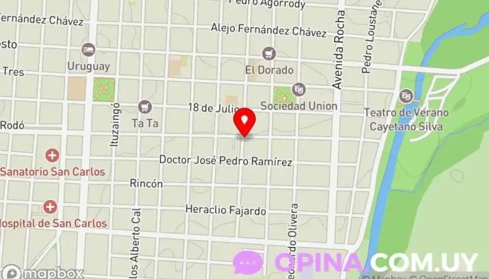 mapa de Caif Jardín de infancia en San Carlos