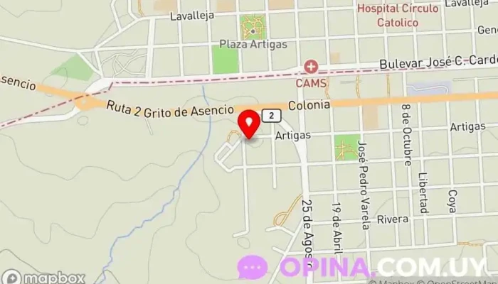 mapa de Caif Mi Casita Escuela en Florencio Sánchez