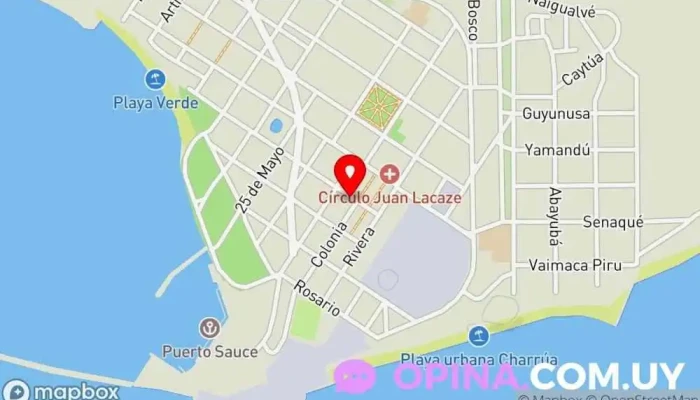 mapa de CAIF “Olof Palme” Jardín de infancia en Juan L. Lacaze