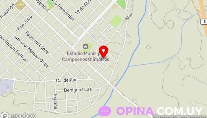 mapa de Caif Prado Español Escuela en Florida