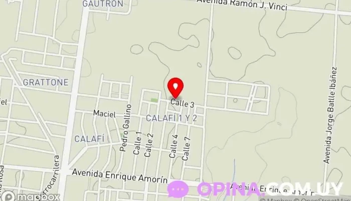 mapa de Caif Rincon de Niños Escuela primaria en Salto