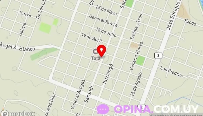 mapa de CAIF Rosario Jardín de infancia en Rosario