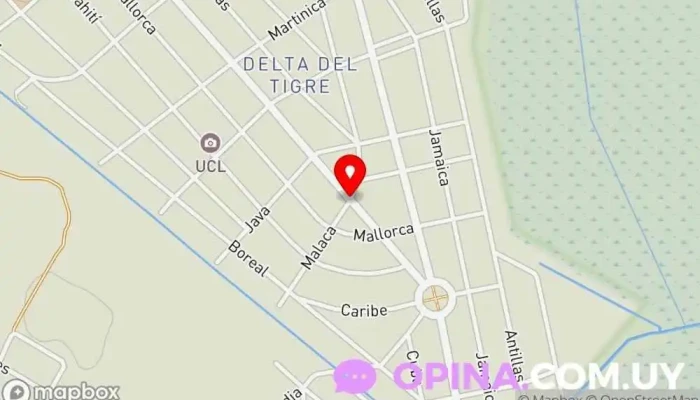 mapa de CAIF y Club Del Niño DELTA Escuela en Ciudad del Plata