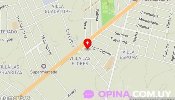 mapa de Calle Las Violetas Tienda de artículos para el hogar en Barros Blancos