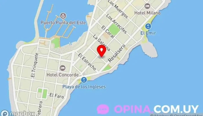 mapa de Càmara Inmobiliaria Punta del Este Maldonado Cámara de comercio en Punta del Este