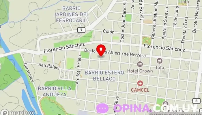 mapa de Camcel 2 Hospital privado en Melo