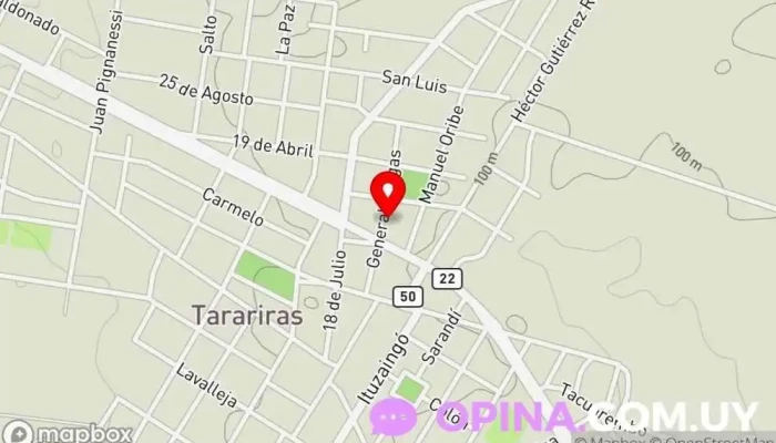 mapa de CAMEC Hospital en Tarariras