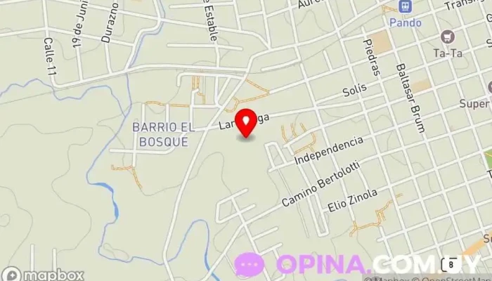 mapa de Campus deportivo Colegio Nuestra Señora del Huerto Instalaciones deportivas en Pando