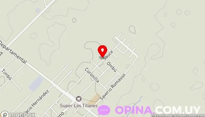 mapa de Cancha Baby Club A.Independiente  en Puntas de Valdez