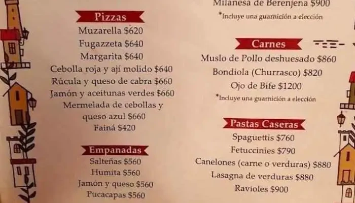 Cantina Del Vigia Menu - Maldonado