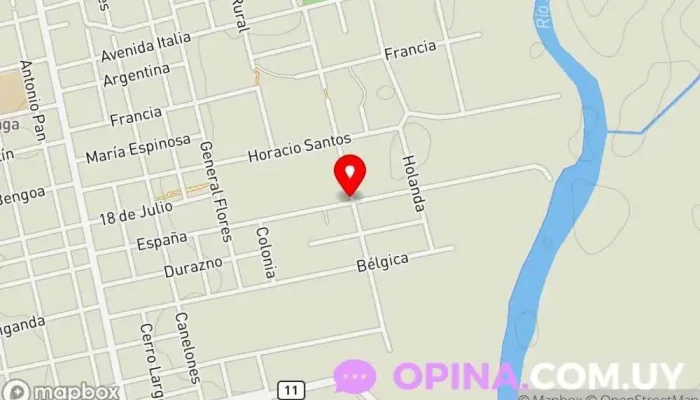 mapa de Carlos gardel y españa Agencia de alquiler de alojamientos para vacaciones en San José de Mayo