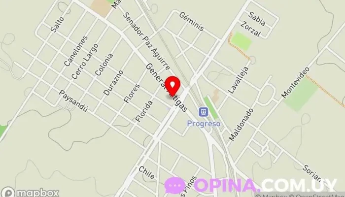 mapa de Carolina Nessi Clínica dental en Progreso