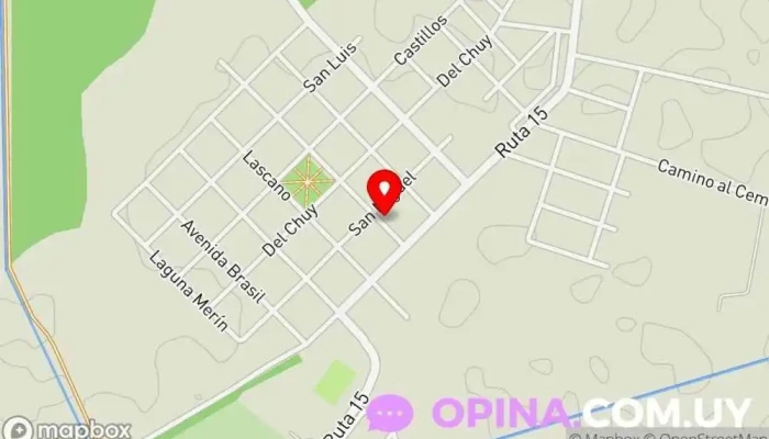 mapa de Carpinteria El Rengo Tienda de artesanías en Cebollatí