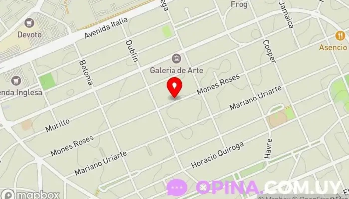 mapa de Carrasco Fitness Entrenador personal en Montevideo