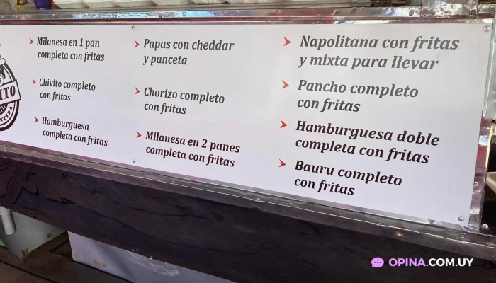 Carrito Atlantida -  Menu - Atlántida
