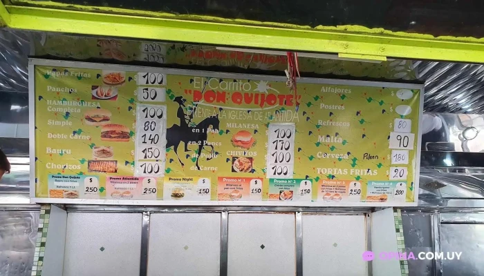 Carrito Don Quijote -  Menu - Atlántida