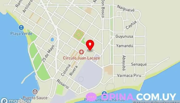 mapa de Casa AHITANA Urbanización en Juan L. Lacaze