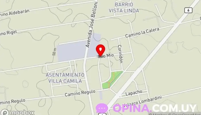 mapa de Casa barrio  en Montevideo