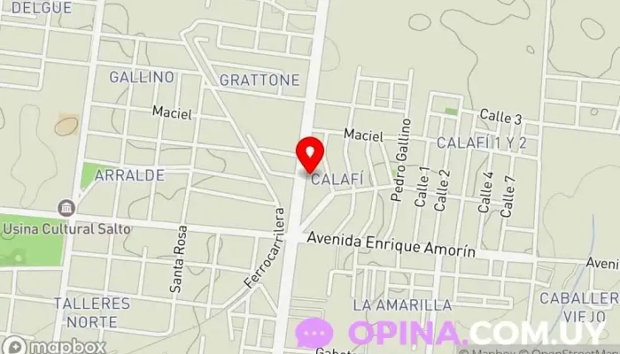 mapa de Casa Bisio Mayorista Mayorista en Salto