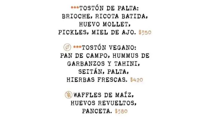 Casa De Abajo Cafe Menu - Montevideo