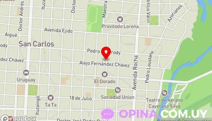 mapa de Casa del Maestro Ademu San CARLOS Escuela en San Carlos