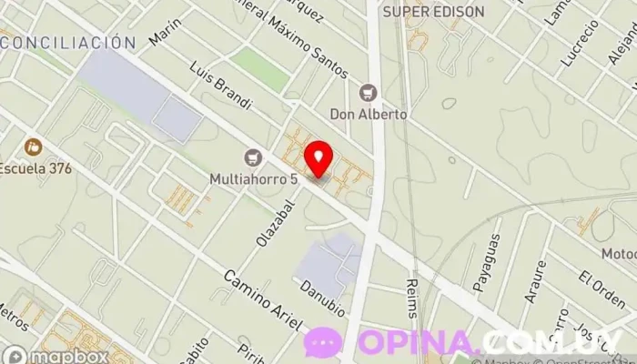 mapa de CASA Sociedad de viviendas en Montevideo