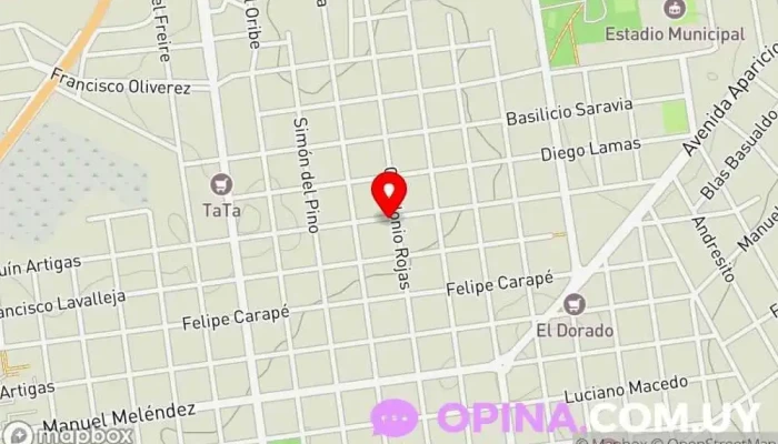 mapa de Casa Marisol Clínica ambulatoria en Treinta y Tres