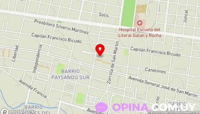 mapa de CASA MAURO Y PAOLA Complejo de apartamentos en Paysandú