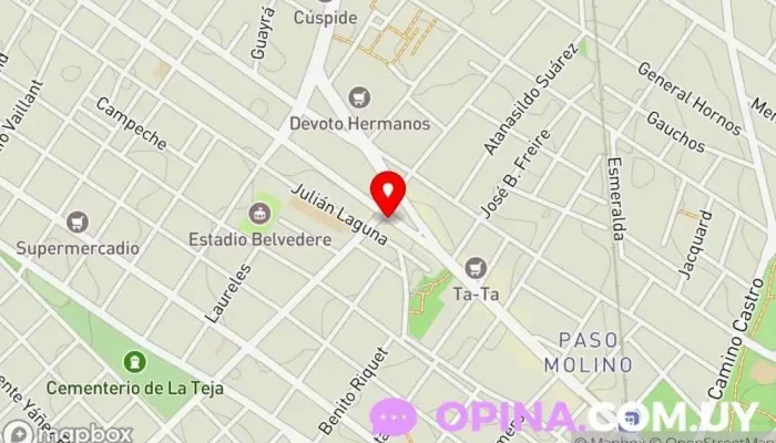 mapa de Casa Pilar Centro comercial en Montevideo